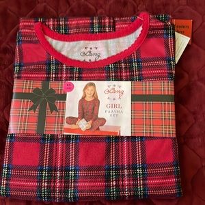 2 pcs LANZ plaid psi jams set girls XS (4/5)